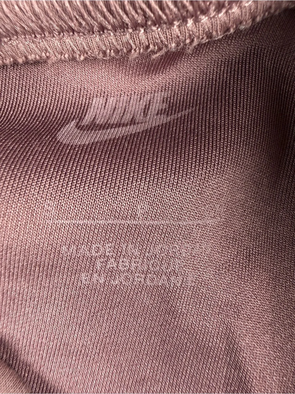 Nike Mauve Flare Leggings with High-Rise Waist Size S Split Hem
